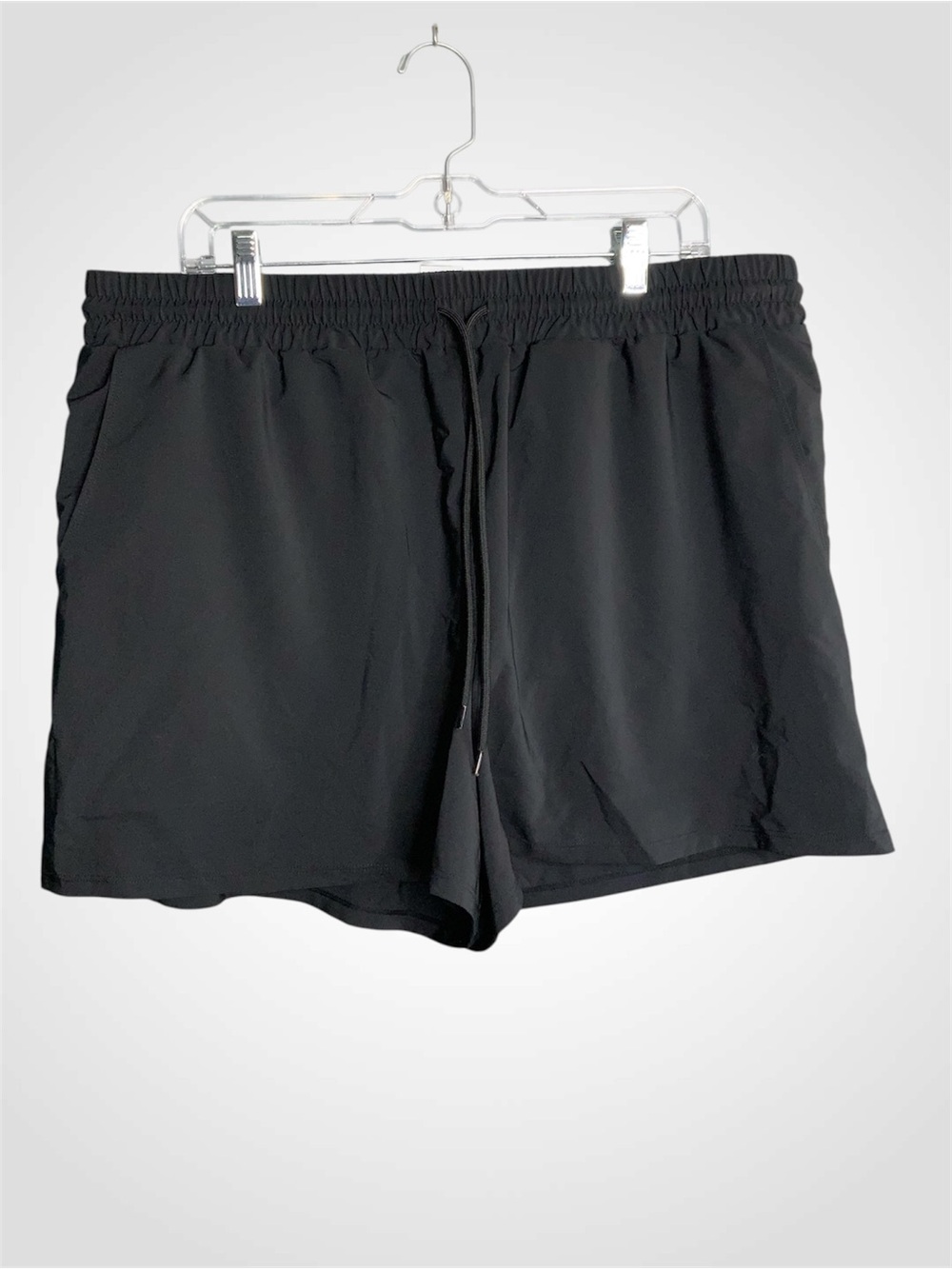 Time and Tru Women’s Black Athletic Drawstring Shorts Pockets XL